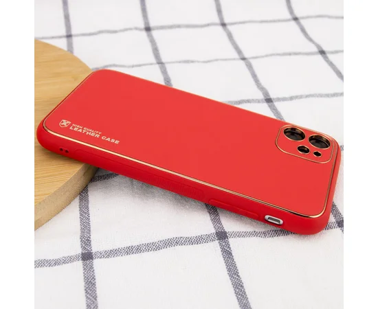 Кожаный чехол Xshield для Apple iPhone 12 mini (5.4") Красный / Red