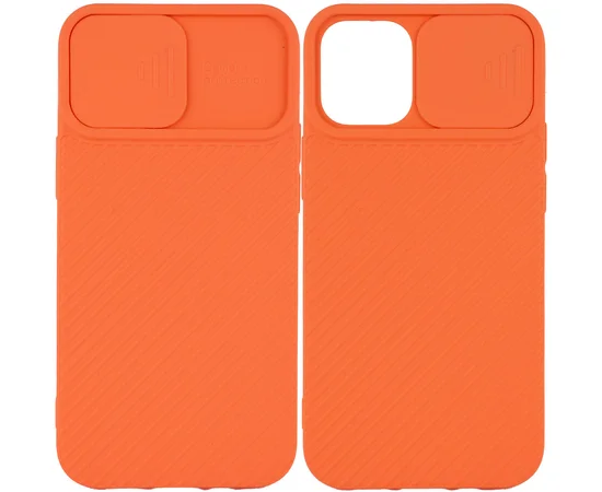 Чехол Camshield Square TPU со шторкой для камеры для Apple iPhone 12 mini (5.4") Оранжевый