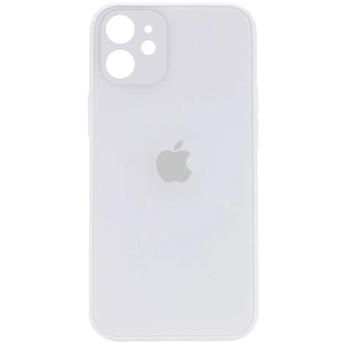 TPU+Glass чехол Matte Candy Full camera для Apple iPhone 12 mini (5.4") Белый