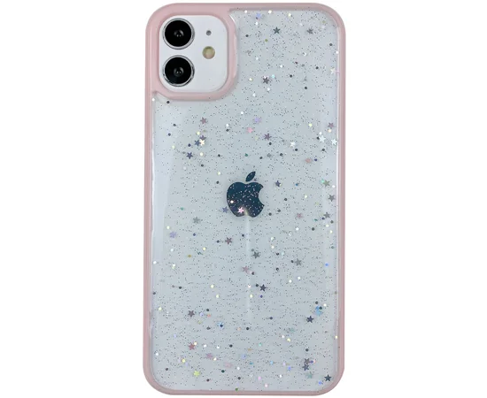 TPU+PC чехол Shiny Stars для Apple iPhone 12 mini (5.4") Розовый
