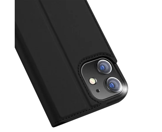 Чехол-книжка Dux Ducis с карманом для визиток для Apple iPhone 12 mini (5.4") Черный