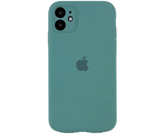 Чехол Silicone Case Full Camera Protective (AA) для Apple iPhone 12 mini (5.4") Зеленый / Pine green