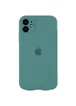 Чехол Silicone Case Full Camera Protective (AA) для Apple iPhone 12 mini (5.4") Зеленый / Pine green