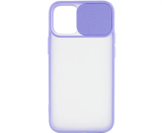 Чехол Camshield mate TPU со шторкой для камеры для Apple iPhone 12 mini (5.4") Сиреневый