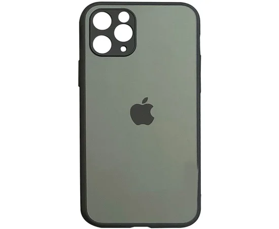 TPU+Glass чехол Matte Candy Full camera для Apple iPhone 12 mini (5.4") Зеленый