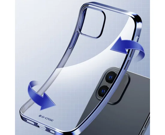 TPU чехол G-Case Shiny Series для Apple iPhone 12 mini (5.4") Синий