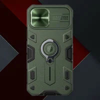TPU + PC чохол Nillkin CamShield Armor without logo (шторка на камеру) для Apple iPhone 12 mini (5.4 ") Зелений