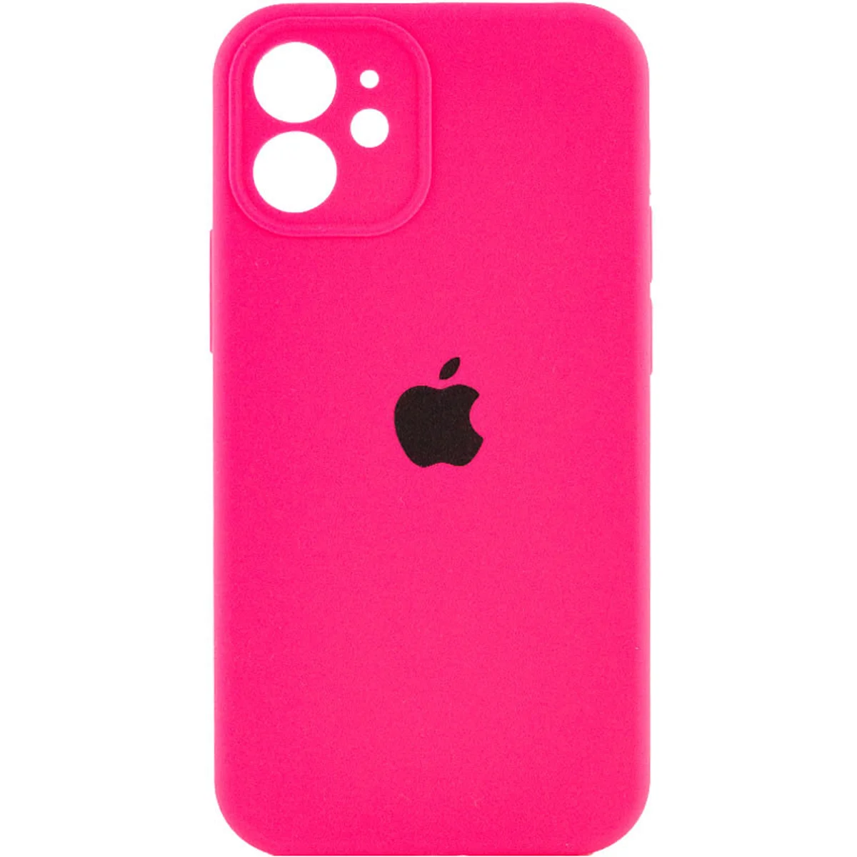 Чохол Silicone Case Full Camera Protective (AA) Apple iPhone 12 mini (5.4") Рожевий / Barbie pink