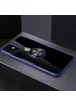 TPU+PC чехол Deen CrystalRing for Magnet (opp) для Apple iPhone 12 mini (5.4") Бесцветный / Синий