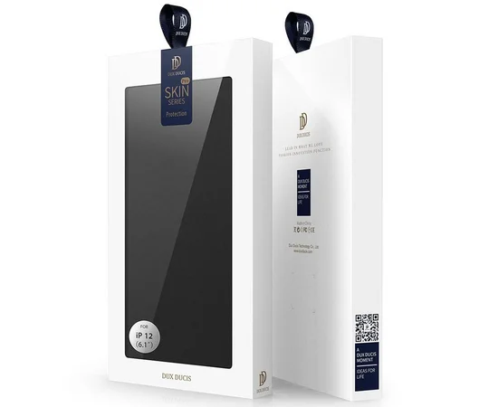 Чехол-книжка Dux Ducis с карманом для визиток для Apple iPhone 12 mini (5.4") Черный