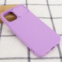 Чохол Camshield Square TPU зі шторкою для камери для Apple iPhone 12 mini (5.4 ") Бузковий