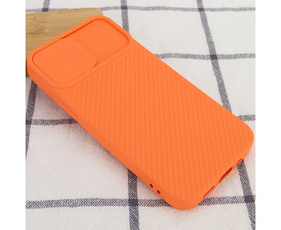 Чехол Camshield Square TPU со шторкой для камеры для Apple iPhone 12 mini (5.4") Оранжевый
