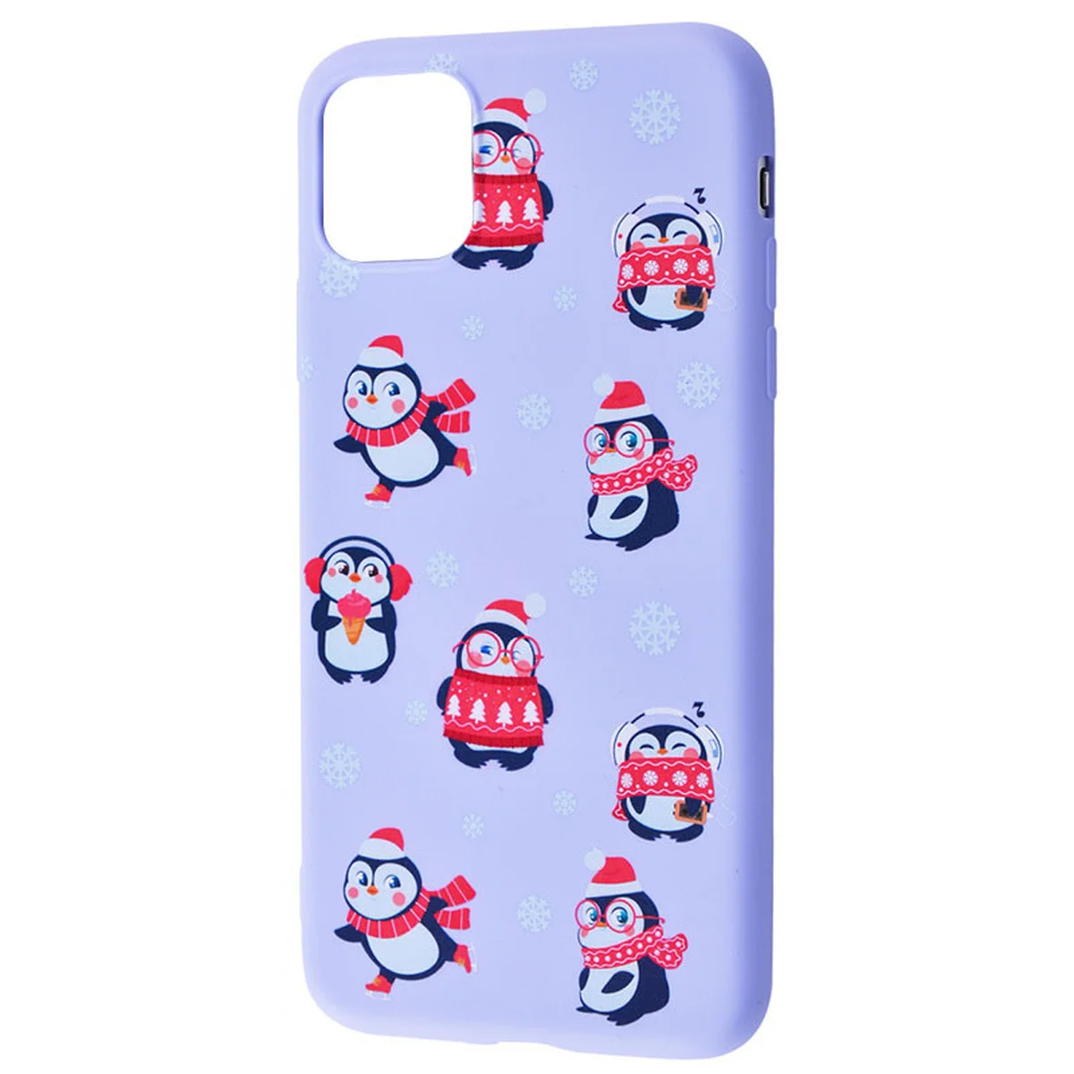 TPU чохол WAVE Fancy для Apple iPhone 12 mini (5.4 ") Penguins / Light purple
