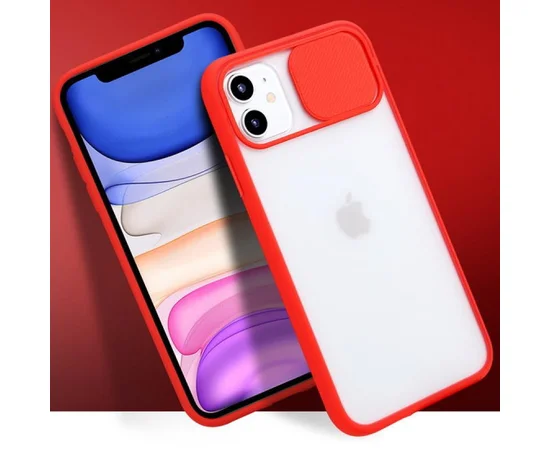 Чехол Camshield mate TPU со шторкой для камеры для Apple iPhone 12 mini (5.4") Красный