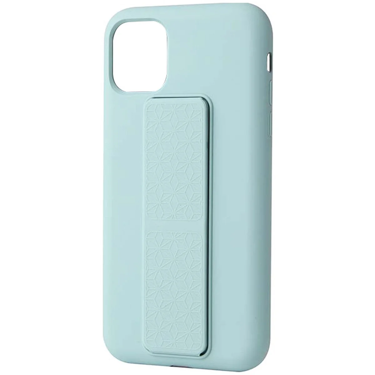 Чехол Silicone Case Hand Holder для Apple iPhone 12 mini (5.4") Бирюзовый / Ice Blue