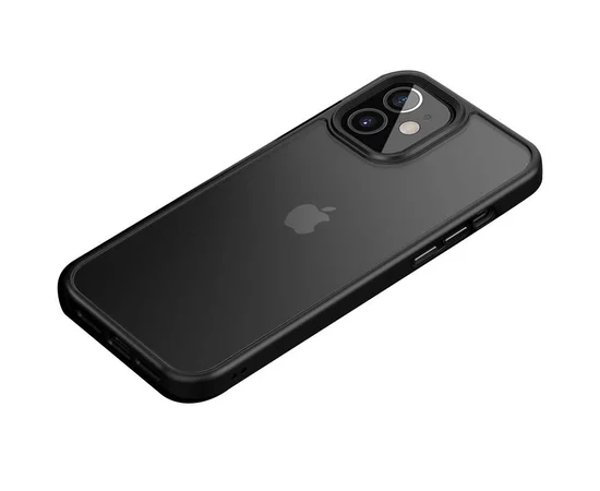 TPU + PC чохол Metal Buttons для Apple iPhone 12 mini (5.4 ") Чорний