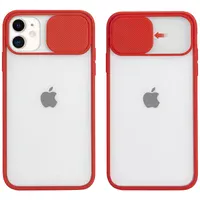 Чехол Camshield mate TPU со шторкой для камеры для Apple iPhone 12 mini (5.4") Красный