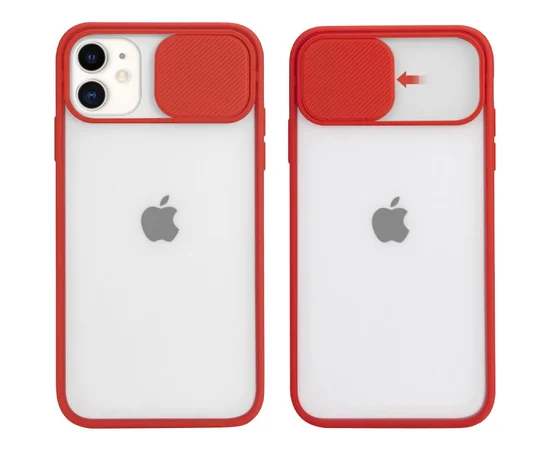 Чехол Camshield mate TPU со шторкой для камеры для Apple iPhone 12 mini (5.4") Красный