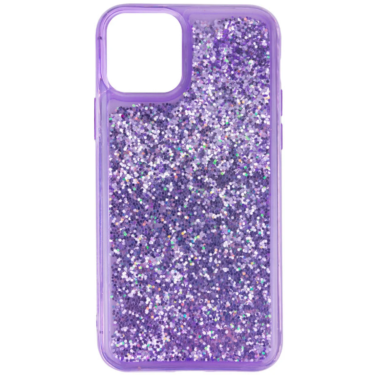 TPU+PC чехол Sparkle (glitter) для Apple iPhone 12 mini (5.4") Фиолетовый