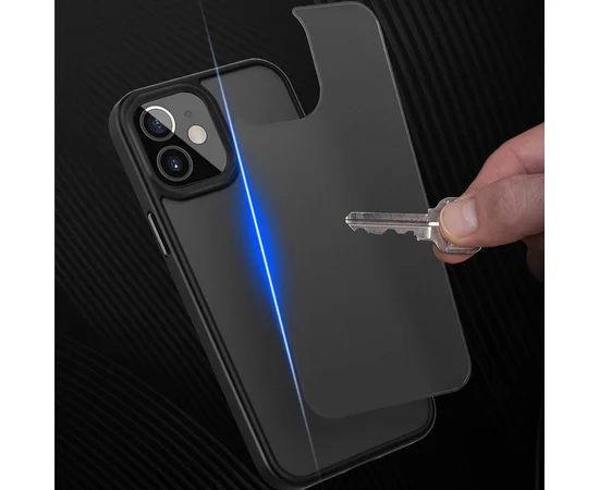 TPU + PC чохол Metal Buttons для Apple iPhone 12 mini (5.4 ") Чорний