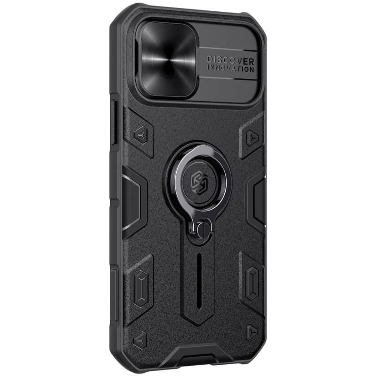TPU+PC чехол Nillkin CamShield Armor without logo (шторка на камеру) для Apple iPhone 12 mini (5.4") Черный