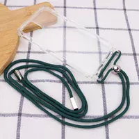 Чохол TPU Crossbody Transparent для Apple iPhone 12 mini (5.4 ") Зелений / Forest green