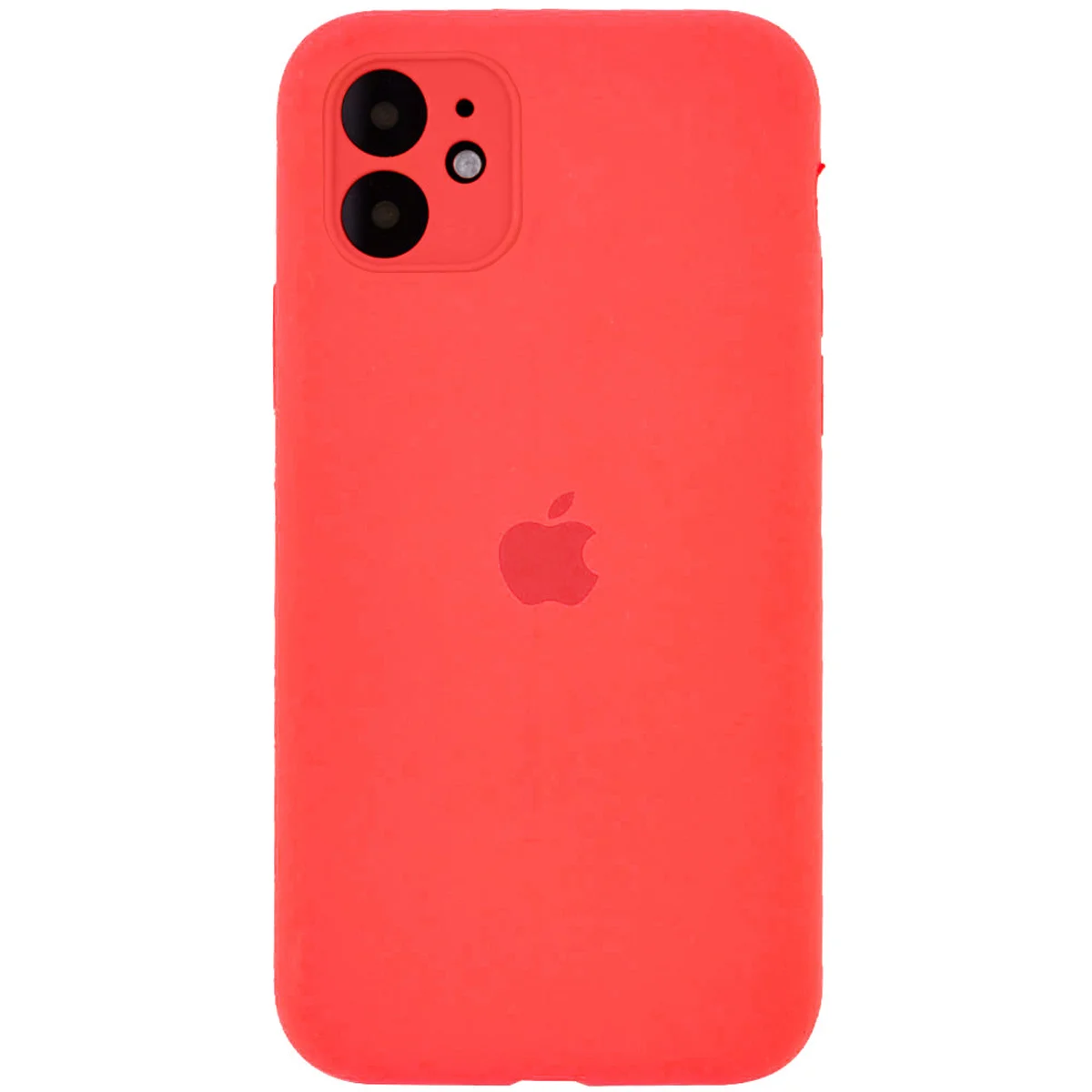 Чехол Silicone Case Full Camera Protective (AA) для Apple iPhone 12 mini (5.4") Оранжевый / Pink citrus
