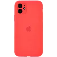 Чехол Silicone Case Full Camera Protective (AA) для Apple iPhone 12 mini (5.4") Оранжевый / Pink citrus