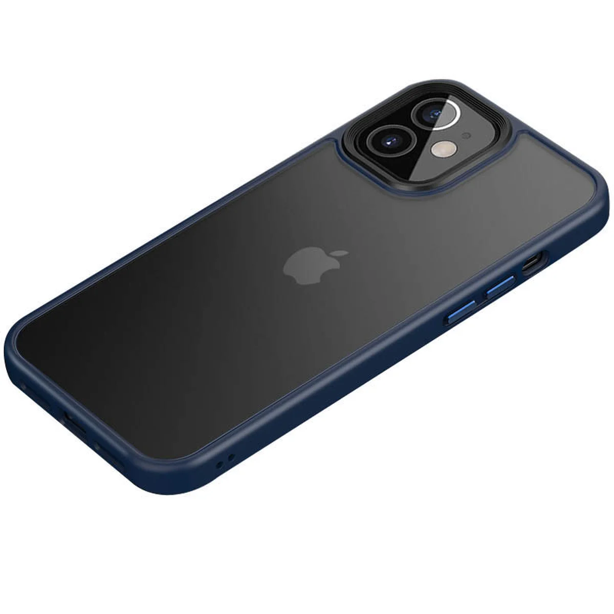 TPU + PC чохол Metal Buttons для Apple iPhone 12 mini (5.4 ") Синій