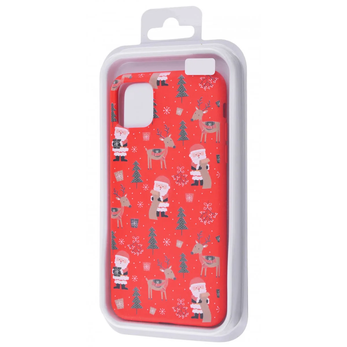 TPU чехол WAVE Fancy для Apple iPhone 12 mini (5.4") Santa Claus and Deer / Red