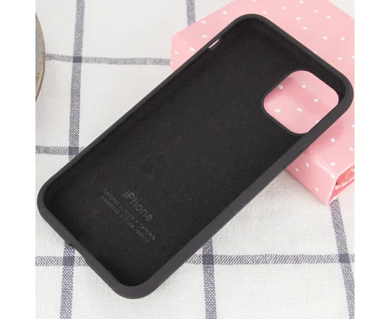 Чехол Silicone Case Full Protective (AA) для Apple iPhone 12 mini (5.4") Черный / Black