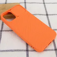 Чехол Camshield Square TPU со шторкой для камеры для Apple iPhone 12 mini (5.4") Оранжевый