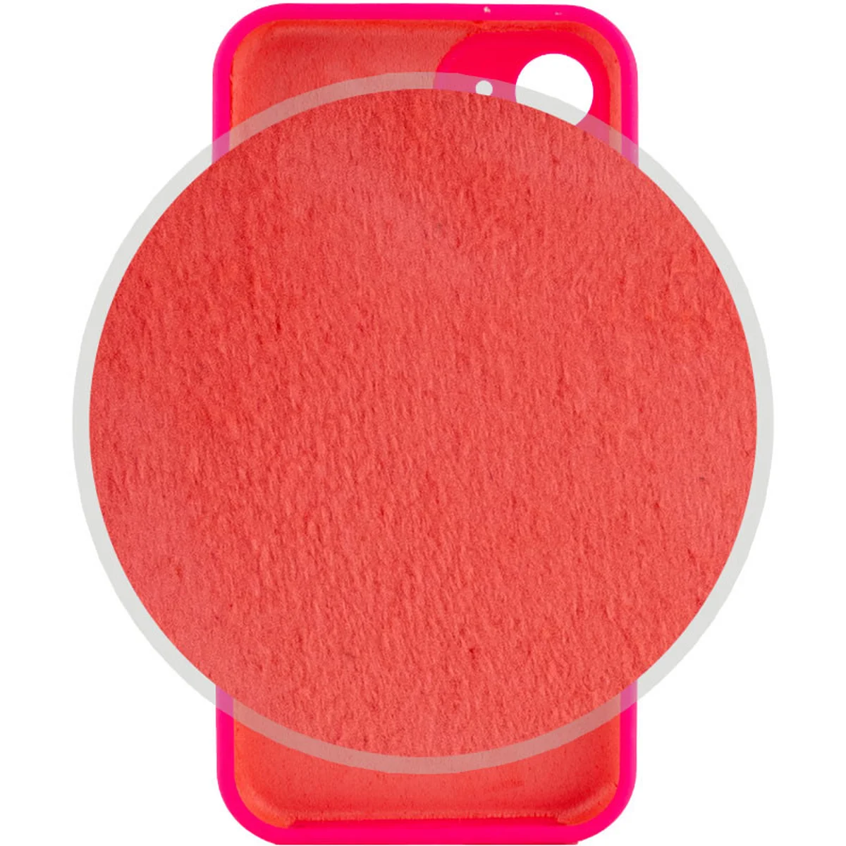 Чехол Silicone Case Full Camera Protective (AA) для Apple iPhone 12 mini (5.4") Розовый / Barbie pink