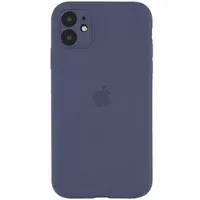 Чехол Silicone Case Full Camera Protective (AA) для Apple iPhone 12 mini (5.4") Серый / Lavender Gray