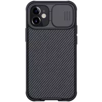 Карбоновая накладка Nillkin CamShield Pro Magnetic для Apple iPhone 12 mini (5.4") Черный