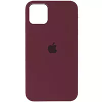Чехол Silicone Case Full Protective (AA) для Apple iPhone 12 mini (5.4") Бордовый / Plum