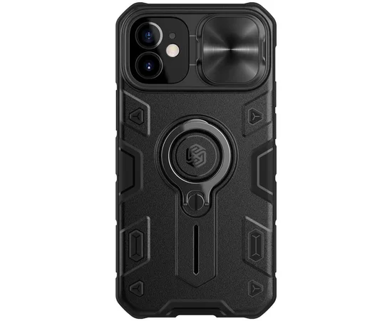 TPU + PC чохол Nillkin CamShield Armor (шторка на камеру) для Apple iPhone 12 mini (5.4 ") Чорний