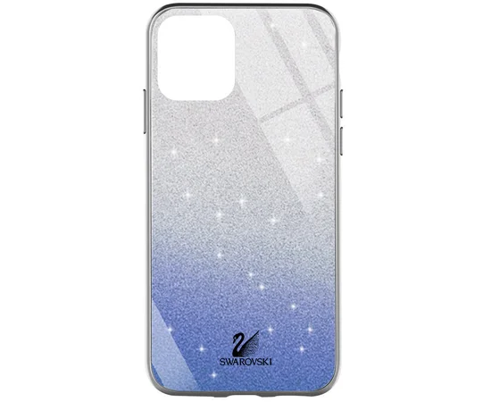 TPU+Glass чехол Swarovski для Apple iPhone 12 mini (5.4") Синий