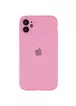 Чехол Silicone Case Full Camera Protective (AA) для Apple iPhone 12 mini (5.4") Розовый / Light pink