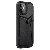Кожаная накладка Nillkin Aoge (с карманом) для Apple iPhone 12 mini (5.4") Черный