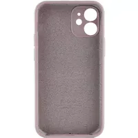 Чехол Silicone Case Full Camera Protective (AA) для Apple iPhone 12 mini (5.4") Серый / Lavender