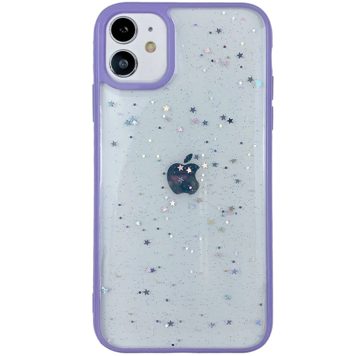 TPU+PC чехол Shiny Stars для Apple iPhone 12 mini (5.4") Сиреневый