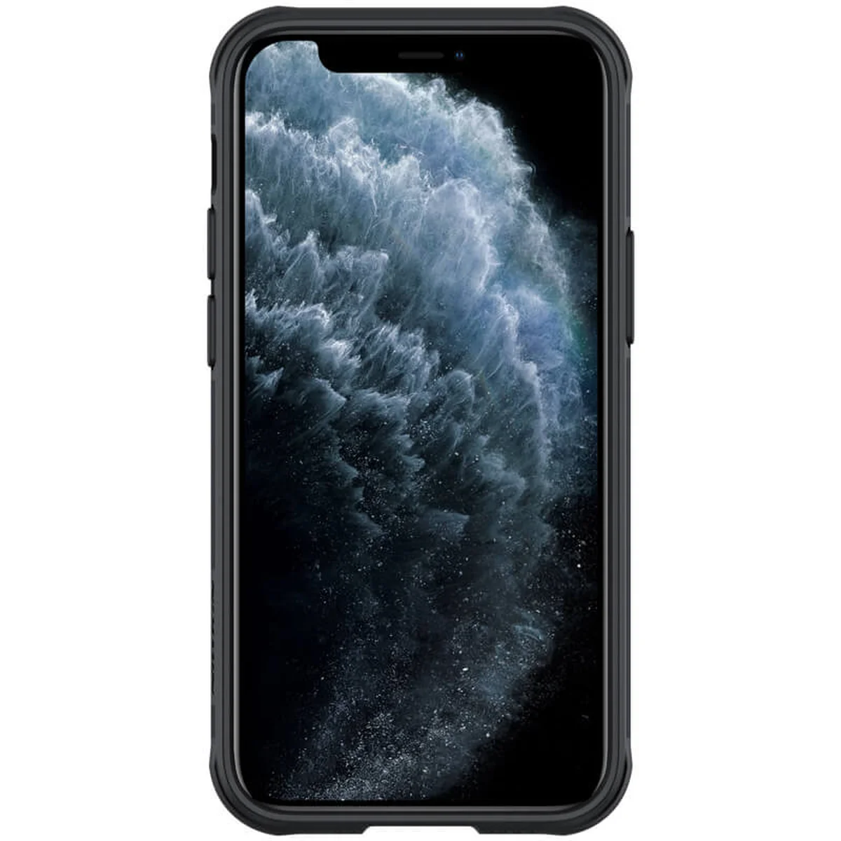 Карбоновая накладка Nillkin CamShield Pro Magnetic для Apple iPhone 12 mini (5.4") Черный