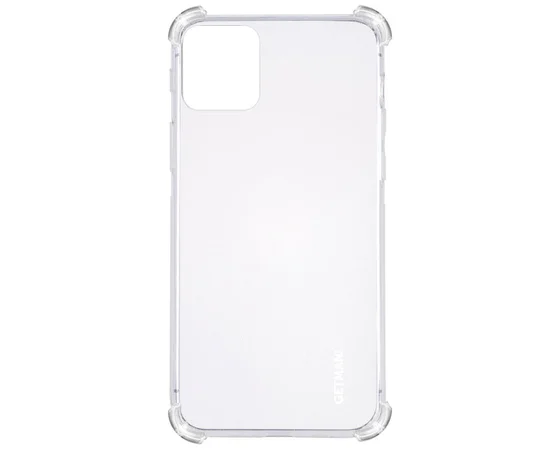 TPU чехол GETMAN Ease logo усиленные углы для Apple iPhone 12 mini (5.4") Прозрачный / Transparent