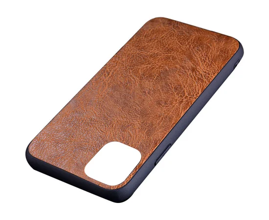 Кожаный чехол PU Retro classic для Apple iPhone 12 mini (5.4") Коричневый