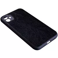 Кожаный чехол PU Retro classic для Apple iPhone 12 mini (5.4") Черный