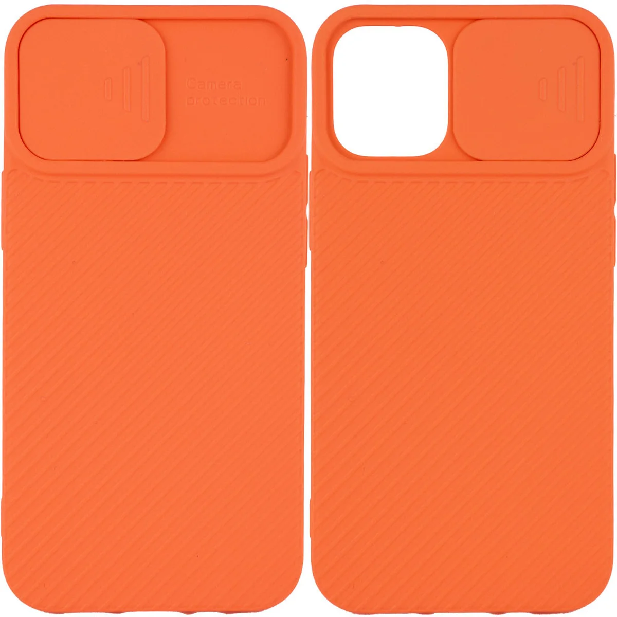 Чехол Camshield Square TPU со шторкой для камеры для Apple iPhone 12 mini (5.4") Оранжевый