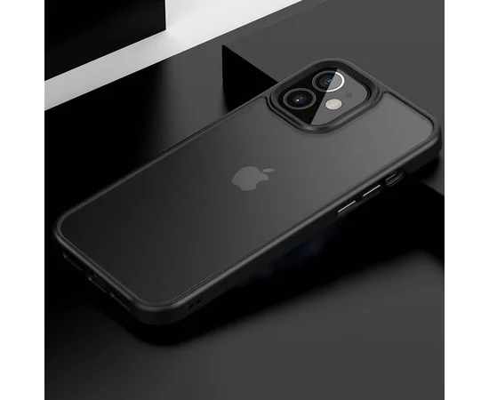 TPU + PC чохол Metal Buttons для Apple iPhone 12 mini (5.4 ") Чорний
