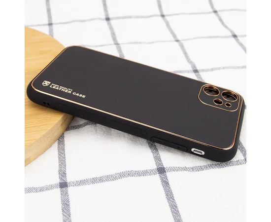 Кожаный чехол Xshield для Apple iPhone 12 mini (5.4") Черный / Black