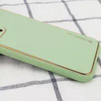 Кожаный чехол Xshield для Apple iPhone 12 mini (5.4") Зеленый / Pistachio
